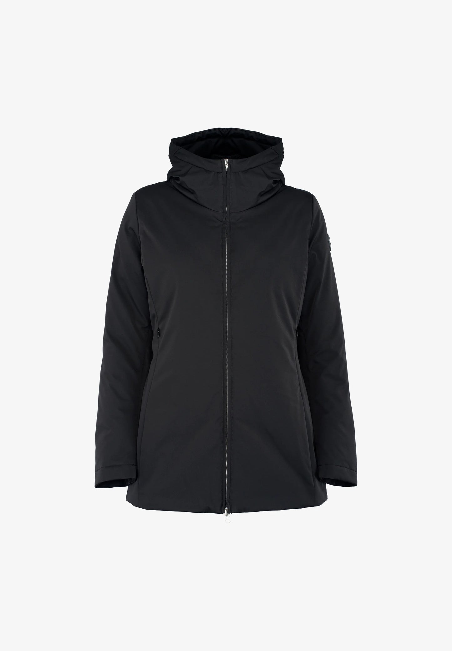 COLMAR DONNA NERO IMPERMEABILE CON CAPPUCCIO