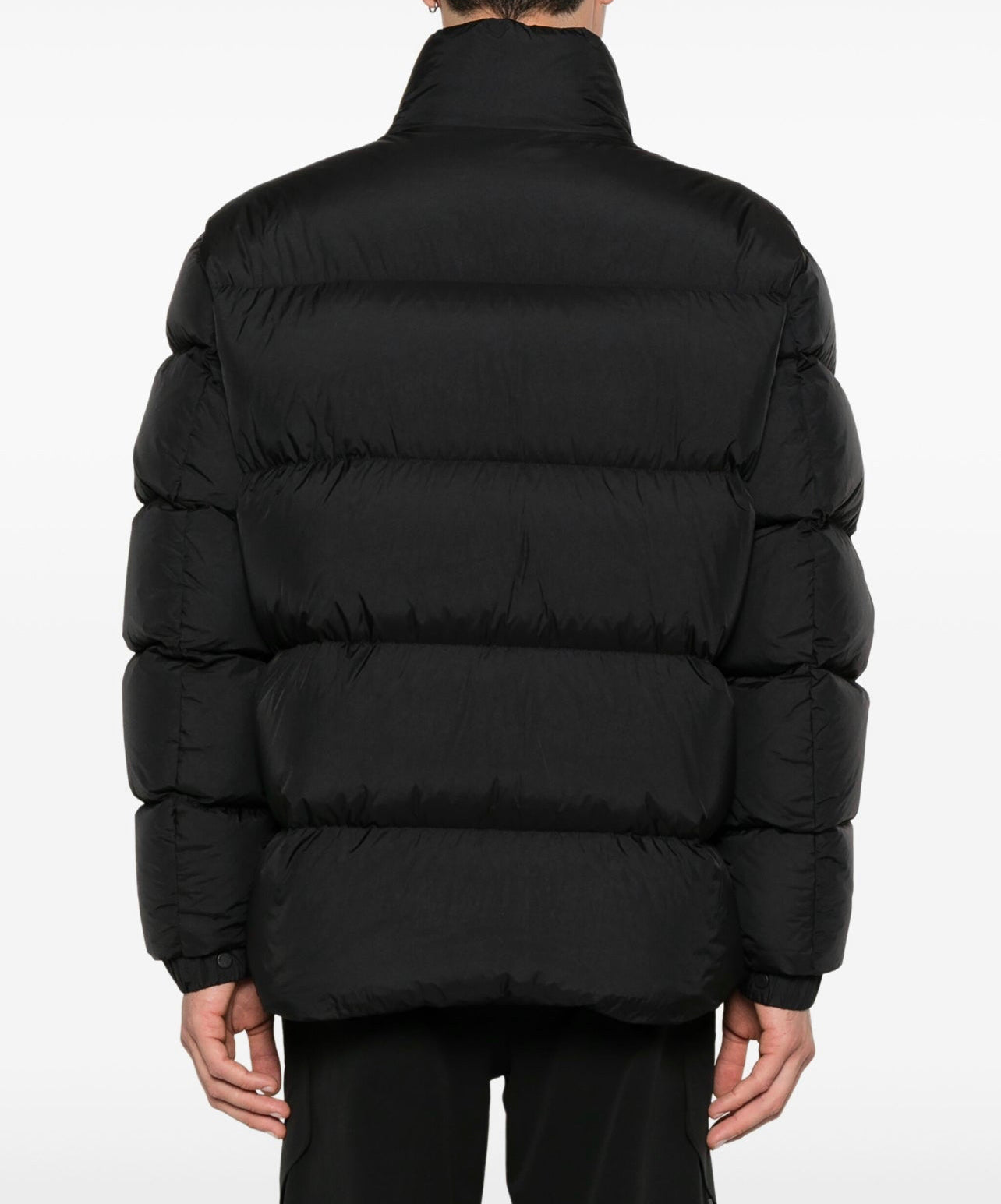 MONCLER UOMO NERO LOGO PETTO