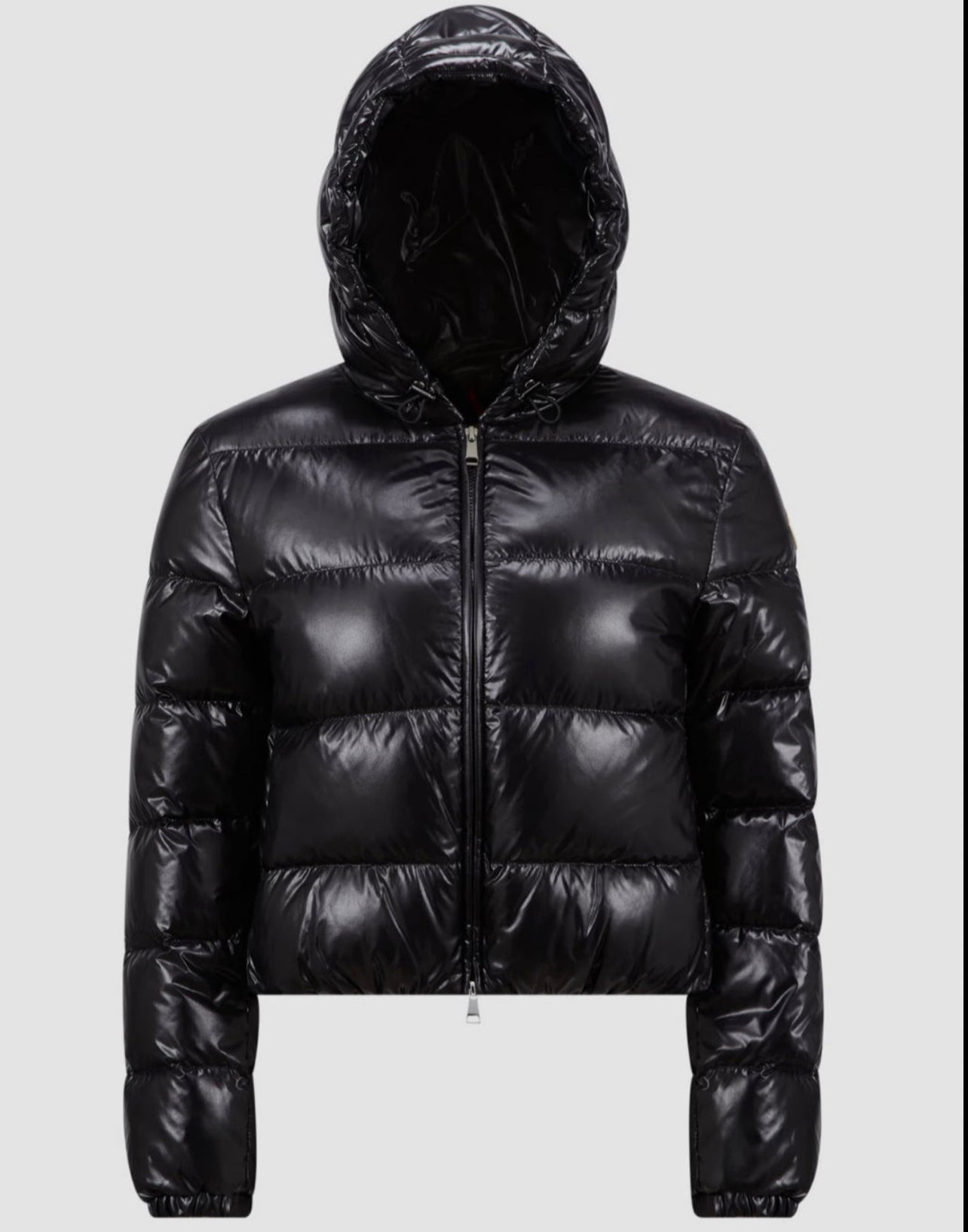 GIUBBOTTO MONCLER DONNA NERO CORTO CAPPUCCIO