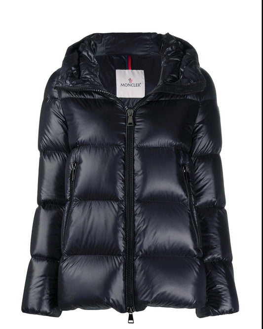 GIUBBOTTO MONCLER DONNA OPACO NERO CLASSICO