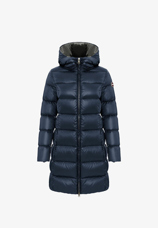 COLMAR DONNA BLU LUNGO CON CAPPUCCIO